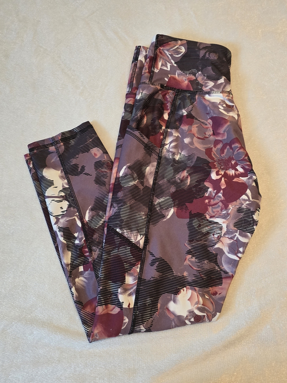 Floral Purple Active Leggings